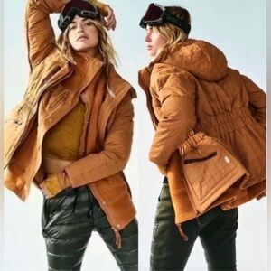 Free People Movement All Prepped Ski Jacket Toasted Coconut